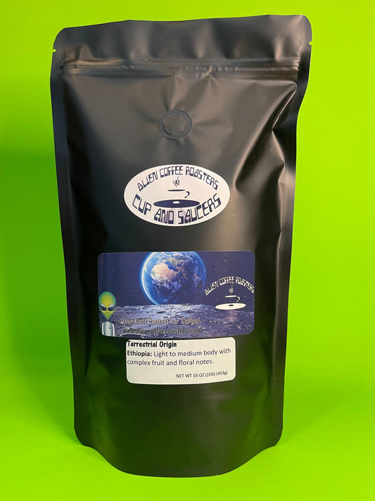 Delicious Ethiopia coffee beans available in light, medium, or dark roast profiles.