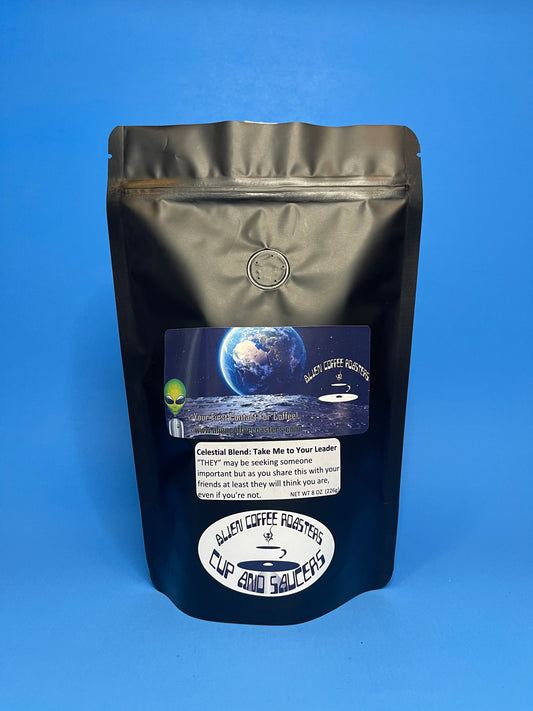 Medium roast alien coffee bean blend