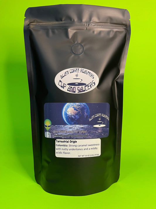 Delicious Colombia coffee beans available in light, medium, or dark roast profiles.